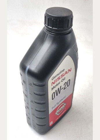 Оригінальне синтетичне моторне мастило 0W-20 999PK000W20N 0.946 л. Nissan (345736624)