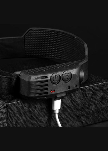 Фонарик Налобный Гибкий Аккумуляторный LED Белый Свет с ИК-датчиком Движения Cтробоскоп YP61 (602307129) Clefers (300694546)