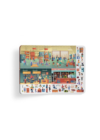 Книга-картонка. Большой виммельбух. Профессии Crystal Book (317745255)