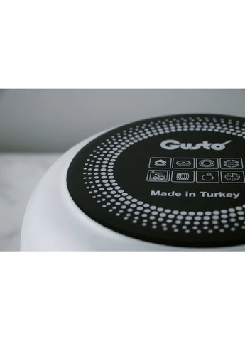 Каструля Квітковий сад 5.7 л White (GT-T-124-FG) Gusto (322909909)