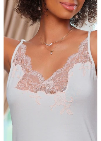 03162PO Нічна сорочка (1 шт) 3XL, ivory (слонова кістка) (арт 03162PO) Effetto (394725004)
