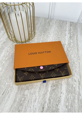 Женский кошелеккоричневый+ розовый большой конверт No Brand (369935602)