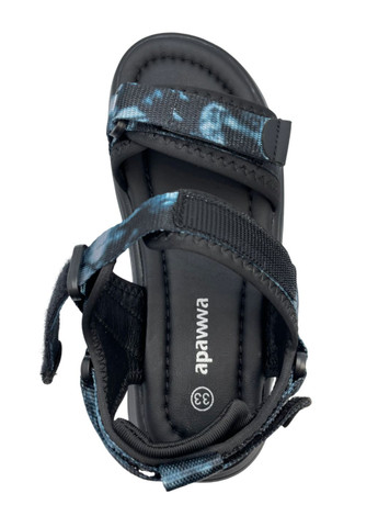 Темно-синие повседневные сандалии Apawwa на липучке