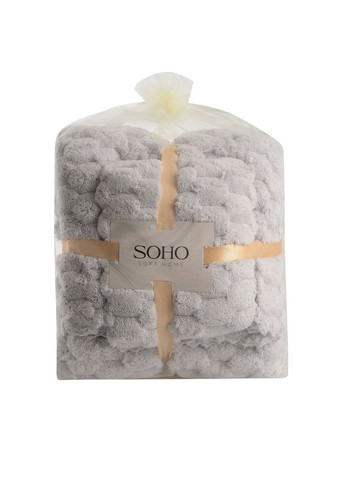 Текстильний банний набір, мікрофібра Sote Grey колір сірий ЦБ-00281541 Soho сірий