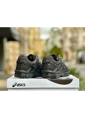 Черные демисезонные кроссовки мужские asics gel-kahana 8 black white gore-tex асикс гель кахано No Brand