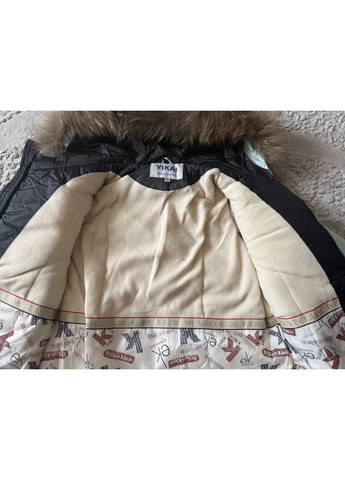 Комбинированная зимняя детская зимняя удлиненная куртка пальто на девочку 140-164 No Brand