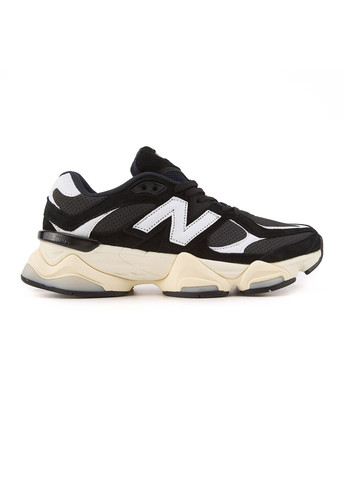 КРОССОВКИ ЖЕНСКИЕ NEW BALANCE 9060 BLACK WHITE НЬЮ БЕЛАНС 9060 No Brand чёрные демисезоны (367172156)