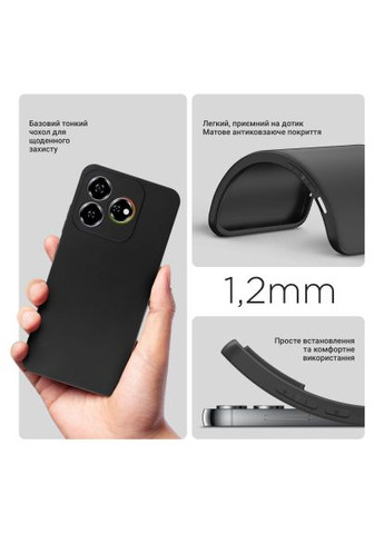 Чехол для мобильного телефона (712773) BeCover Nubia V60 Black (366159169)