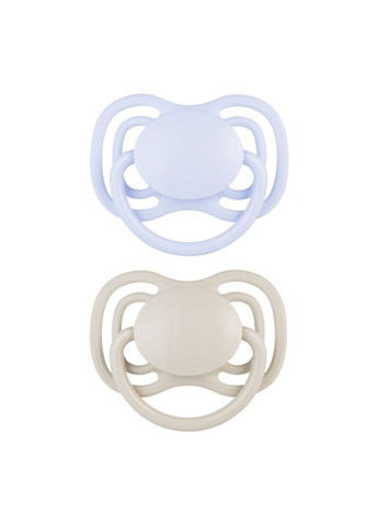 Силіконова симетрична пустушка Dental Air, 0-6 міс., 2 шт., блакитний () Canpol Babies 23/225_blu (336330123)