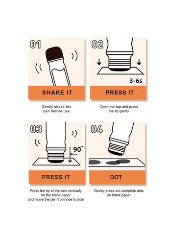 Набір для малювання Точкова живопис для малюків, крапкові ДОТ маркери, 12 кольорів ( MD6253 ) MiDeer (372807773)