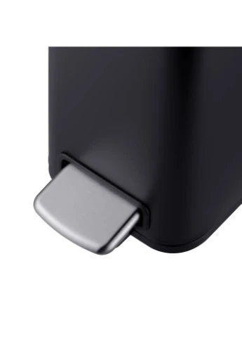 Мусорное ведро с плавным закрытием прямоугольное Quadro-TC0105 Black 5 л цвет черный (MI7061) Mixxus (388590995)