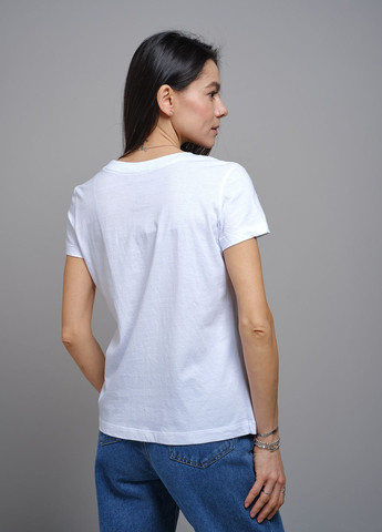 Біла літня жіноча футболка карма 103104 Power
