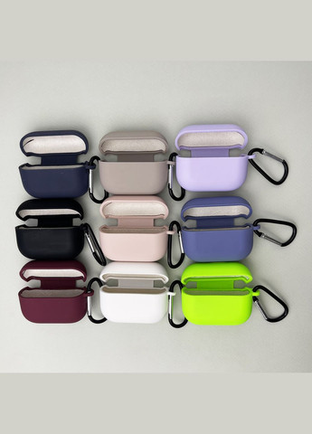 Чохол з карабіном для Airpods PRO 2 бузковий No Brand (328387547)
