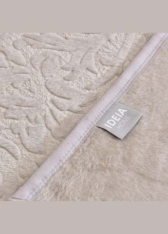 Покривало плед Royal 220x240 см беж євро на ліжко IDEIA (318493937)