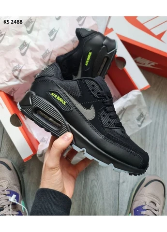 КРОССОВКИ ЖЕНСКИЕ NIKE AIR MAX TERRASCAPE 90 BLACK WEB НАЙК АИР МАКС 90 ЧЕРНЫЕ No Brand чёрные демисезоны (392005924)