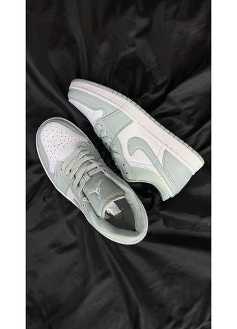 Білі Осінні кросівки чоловічі nike air jordan 1 low light olive найк аір джордан No Brand