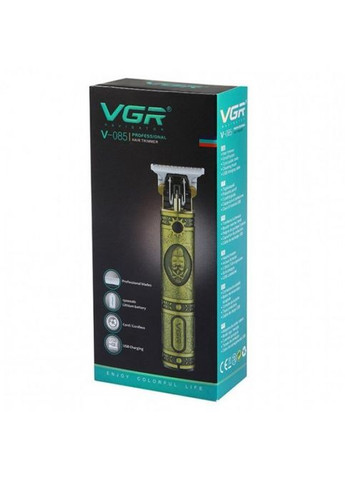 Профессиональная машинка для стрижения волос, бороды, усов триммер V-085 с насадками. VGR (318018396)