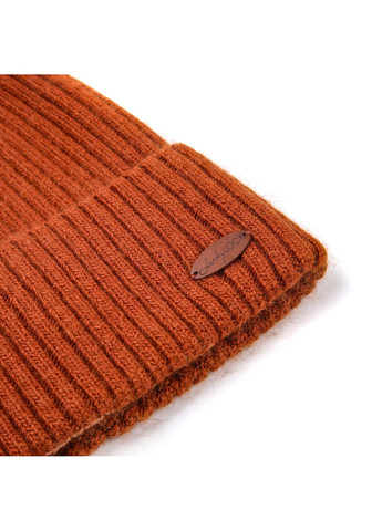 Шапка біні жіноча вовна коричнева FREDERICK LuckyLOOK 567-115 (367992031)