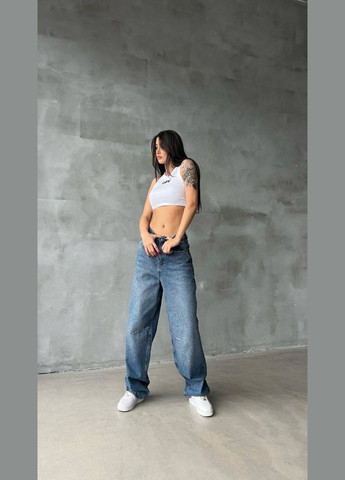 Женские джинсы цвет синий р.40 452609 New Trend - (285710956)