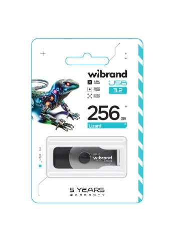 Flash USB 3.2 Gen1 Lizard 256GB Black Wibrand (314748285)