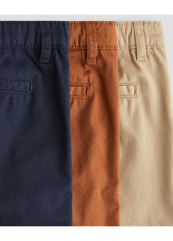 Шорты хлопчатобумажные 3 шт. мальчика H&M (362003587)