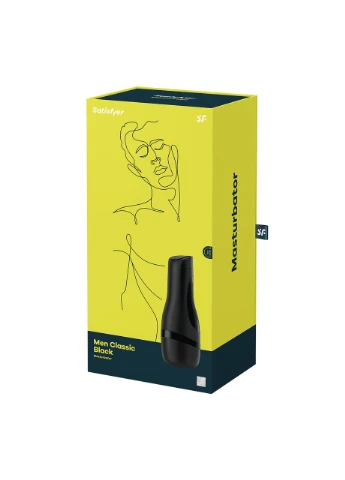 Елегантний мастурбатор Men Classic у чорній колбі Satisfyer (303905197)