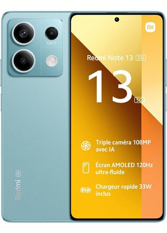 Смартфон Redmi Note 13 5G 8/256 GB Ocean Teal EU версія Xiaomi (293346074)