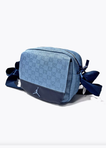 Велика сумка через плече, унісекс, синього кольору. No Brand Мессенджер (322768087)