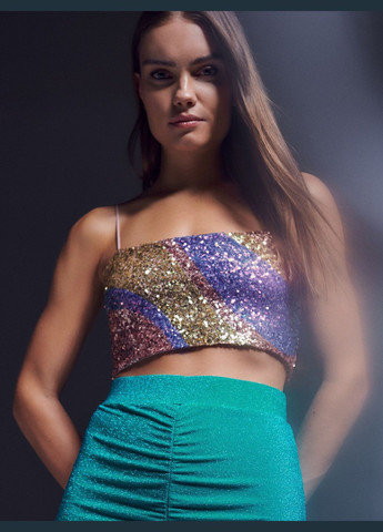 Голубая юбка Sinsay