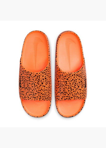 Оранжевые мужские тапочки calm slide orange/black hf1067-800 Nike