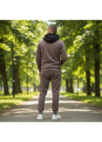 Мужской зимний спортивный костюм на флисе The North Face песочный No Brand (365634594)