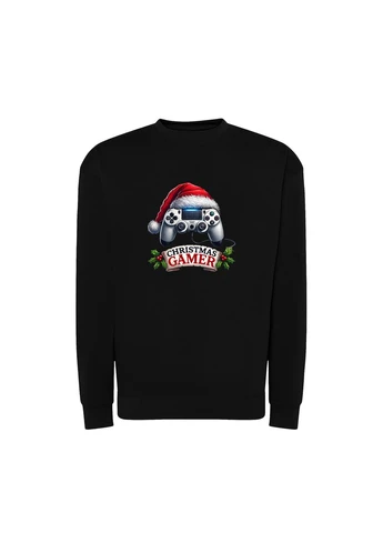 Чорний новорічний світшот з принтом "christmas gamer" (10809647203) ТiШОТКА (368567880)