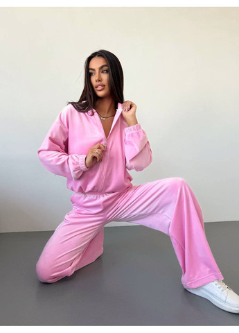 Жіночий велюровий костюм із топом, брюками та кофтою Україна (360548466)