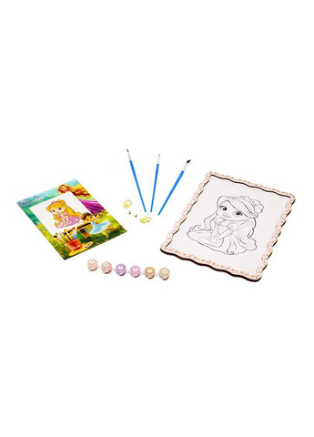 Дитячий набір для розпису по дереву "Принцеса" Puz-22962 формат А4 PuzzleOK (363174920)