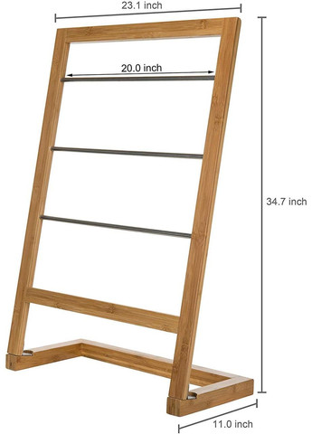 Стойка-вешалка напольная из дерева Альварадо сиена (СШВ-000605) No Brand (328210215)