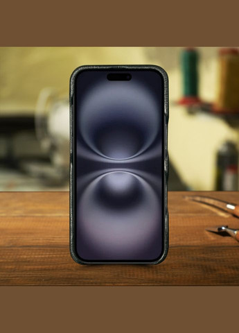 Шкіряна накладка ExBacker для Apple iPhone 16 Plus Леопард пони (78123) Stenk (316651235)