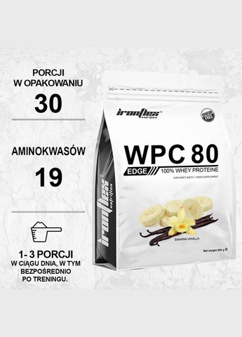 Протеин WPC EDGE Instant 900g (White chocolate) Iron Flex (282744818)