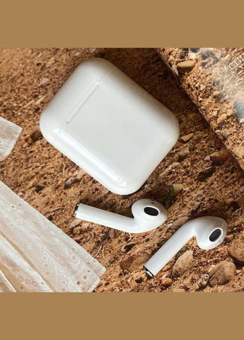 Бездротові навушники i12 tws білі сенсорні з мікрофоном глянцеві inpods No Brand (339092292)