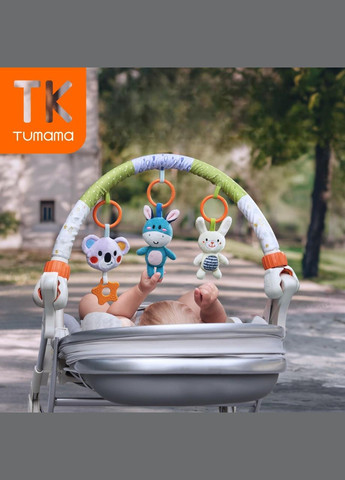 Развивающая дуга с подвесными игрушками Универсальная для коляски автокресла кроватки Разноцветный (9806) Tumama (339680783)