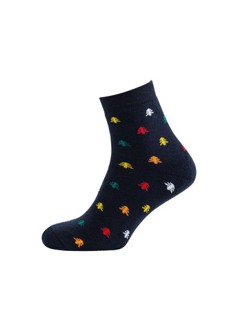 Тёмно-синие набор (3 шт) женских махровых носков Siela (303731616)