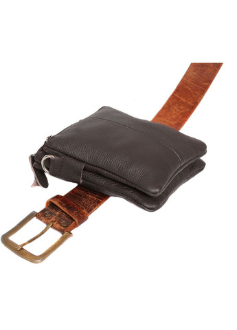 Мужская кожаная сумка 300142 коричневая No Brand (370848476)