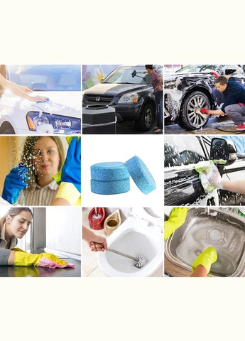 Літній омивач для чищення лобового скла Semi Washing Tablets, 10 шт таблетки концентрат Semi Line (324607789)