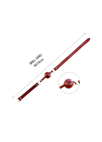 Воздухопроницаемый кляп Discretion Red Alive (297571977)