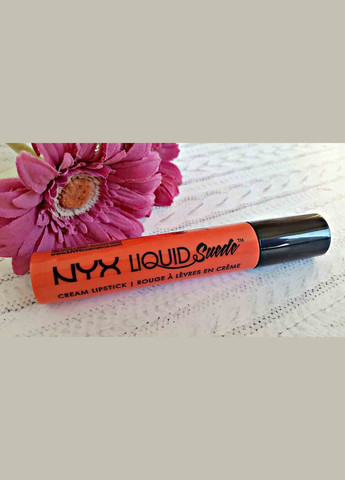 Рідка помада для губ Liquid Suede Cream Lipstick (4 мл) FOILED AGAIN BRIGHT PEACHY ORANGE (LSCL14) Nyx (278773497)