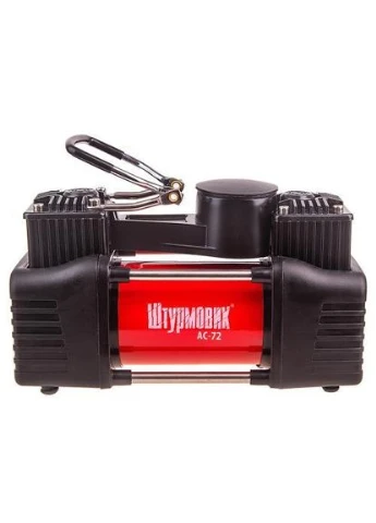 Компресор " " AC-72 150psi/25Amp /90л/2 циліндра /шланг 5,0м/клеми ШТУРМОВИК (390011643)