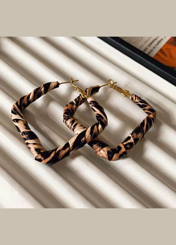 Сережки Леопардові ромби No Brand (327274182)