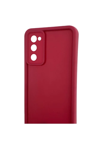 Чохол силіконовий Soft Touch для Galaxy S20 FE бордовий (Повний захист камери) Samsung (394049275)