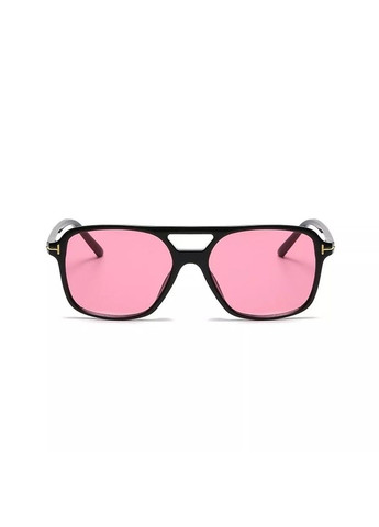 Очки солнцезащитные авиатор Sunny черные с розовыми линзами No Brand (315705468)