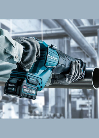 Акумуляторна електрична шабельна пила JR001GM201 XGT 40V MAX + 2 АКБ 4 Ah + З/П + кейс MakPac безщіткова ножівк (4213) Makita (298574314)