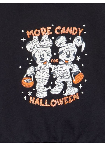 Kiabi свитшот флис,черный с принтом, черный